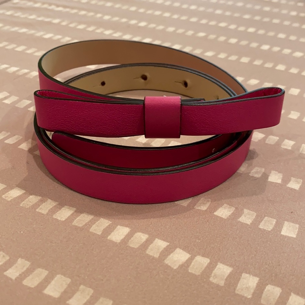 Kate Spade bow belt sz L pink